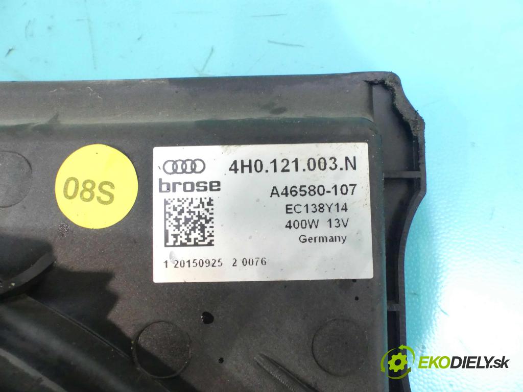 Audi A6 C7 2011-2018 3.0 TFSI 310HP automatic 228 kW 2995 cm3 4- Ventilátor chladiča 4H0121003N