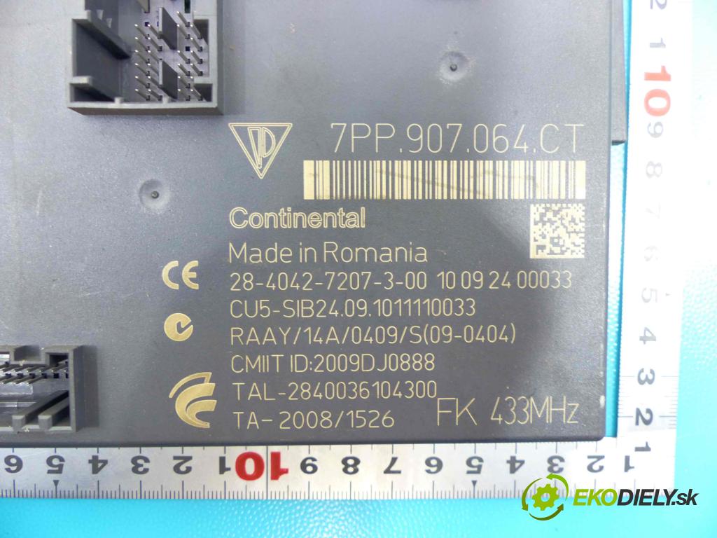 Porsche Panamera I 970 2009-2016 4.8 V8 400KM: automatic 294 kW 4806 cm3 5- modul riadiaca jednotka 7PP907064CT (Ostatné)