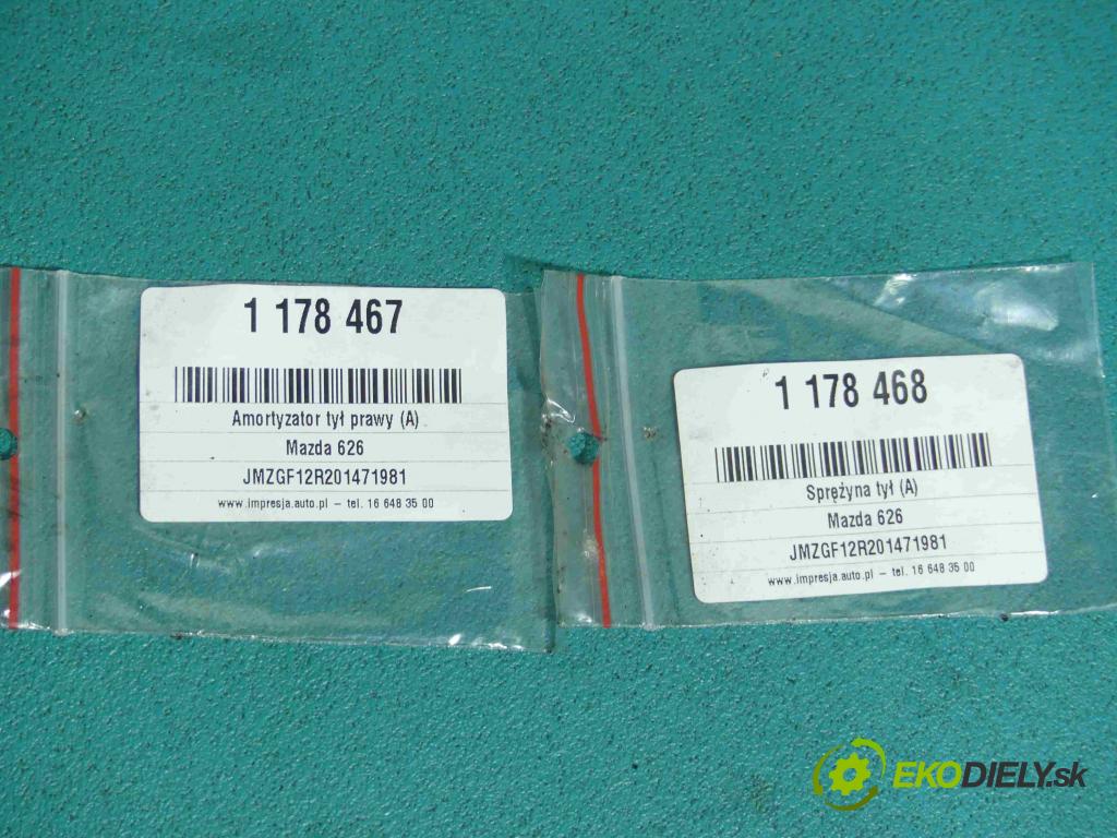 Mazda 626 2.0 ditd 110 hp manual 81 kW 1998 cm3 4- tlumič zadní pravý