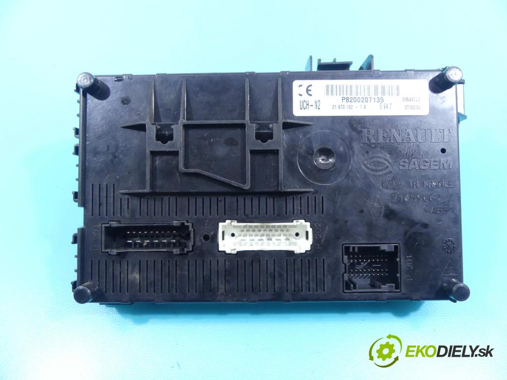 Renault Clio II 1998-2012 1.5 dci 65 HP manual 48 kW 1461 cm3 3- modul riadiaca jednotka P8200207135 (Ostatné)