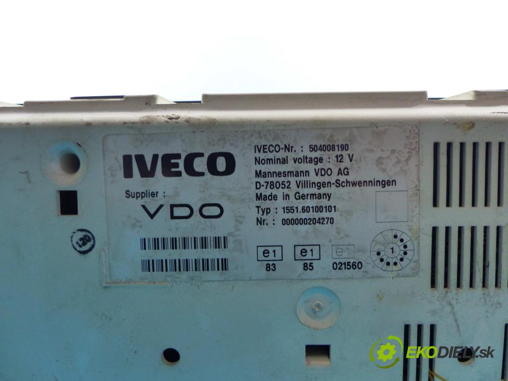 Iveco Daily III 1999-2006 2.8d 106 HP manual 78 kW 2800 cm3 5- prístrojovka/ budíky 504008190 (Prístrojové dosky, displeje)