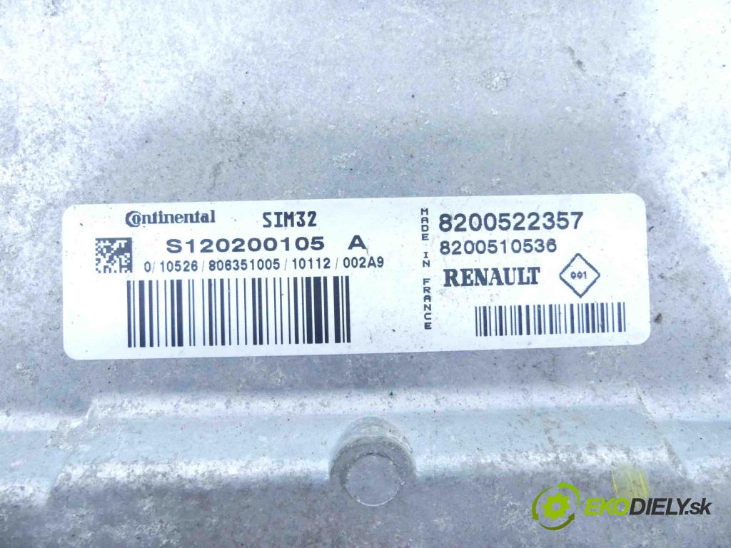 Renault Clio III 2005-2012 1,2.0 16v 75 HP manual 55 kW 1149 cm3 5- Jednotka riadiaca 8200522357
