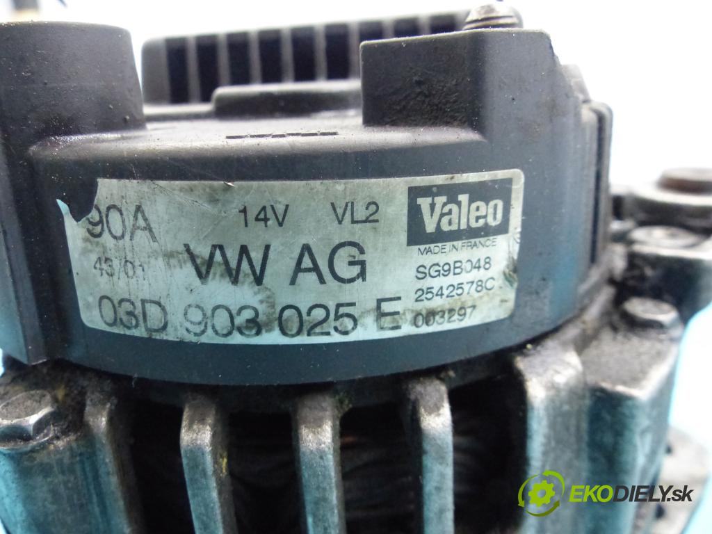 Vw Polo IV 9N 2001-2009 1.2 12v 64 HP manual 47 kW 1198 cm3 3- Alternator 03D903025E (Alternátory)