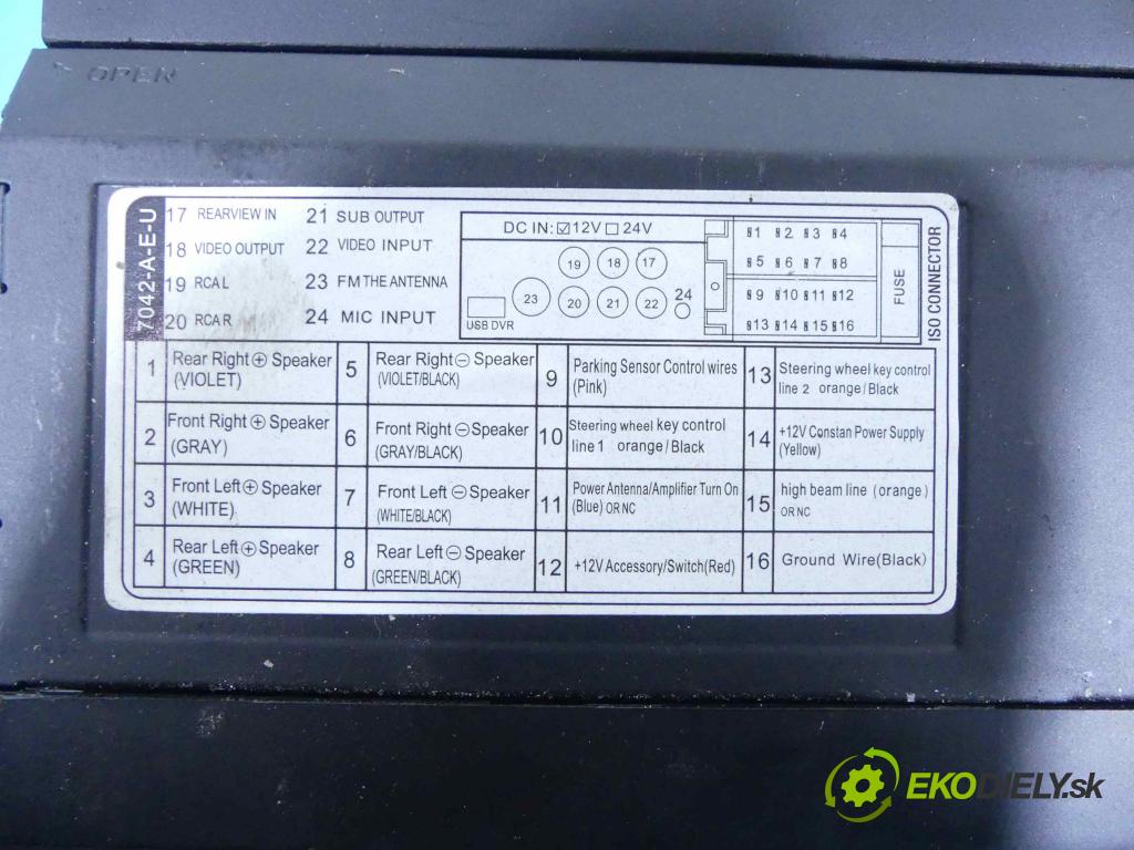 Vw Polo IV 9N 2001-2009 1.2 12v 64 HP manual 47 kW 1198 cm3 3- Radio