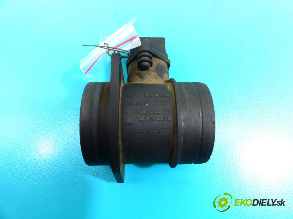 Seat Ibiza III 6L 2002-2008 1.9 tdi 101 HP manual 74 kW 1896 cm3 3- průtokoměr: 0281002531 (Váhy vzduchu)