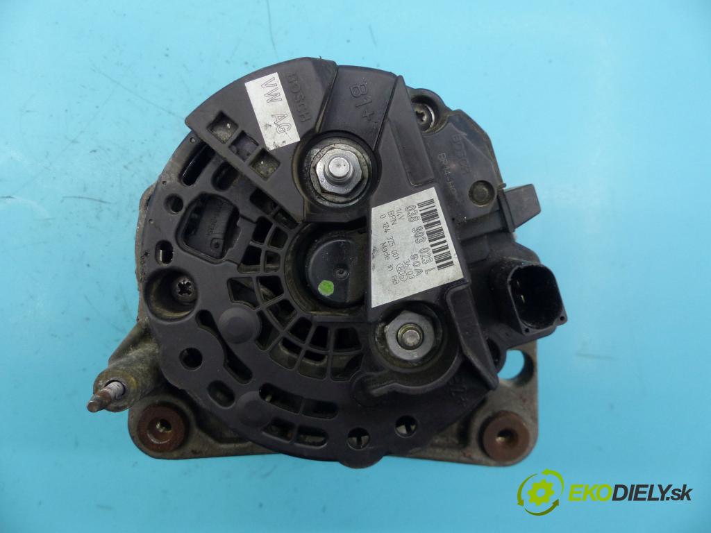 Seat Ibiza III 6L 2002-2008 1.9 tdi 101 hp manual 74 kW 1896 cm3 3- Alternator 0124325001 (Alternátory)