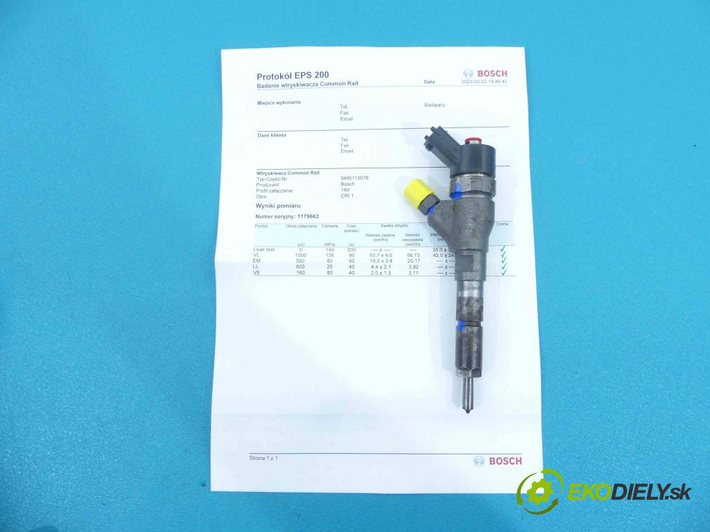 Citroen Xsara Picasso 2.0 hdi 90 HP manual 66 kW 1997 cm3 5- vstrek 0445110076 (Vstrekovače)