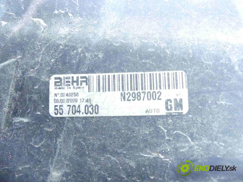 Opel Corsa D 2006-2014 1.4 16v 90 HP manual 66 kW 1364 cm3 5- Ventilátor chladiča 55704030