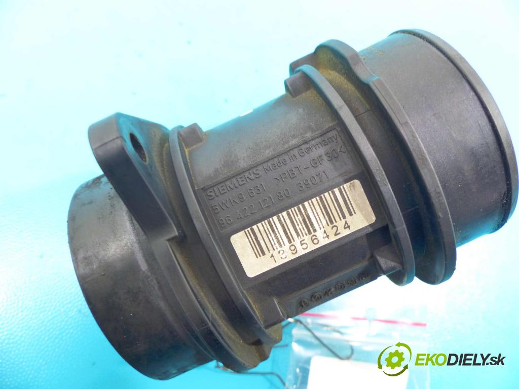 Ford Fiesta Mk6 2002-2008 1.4 tdci 68 HP manual 50 kW 1399 cm3 5- průtokoměr: 5WK9631 (Váhy vzduchu)