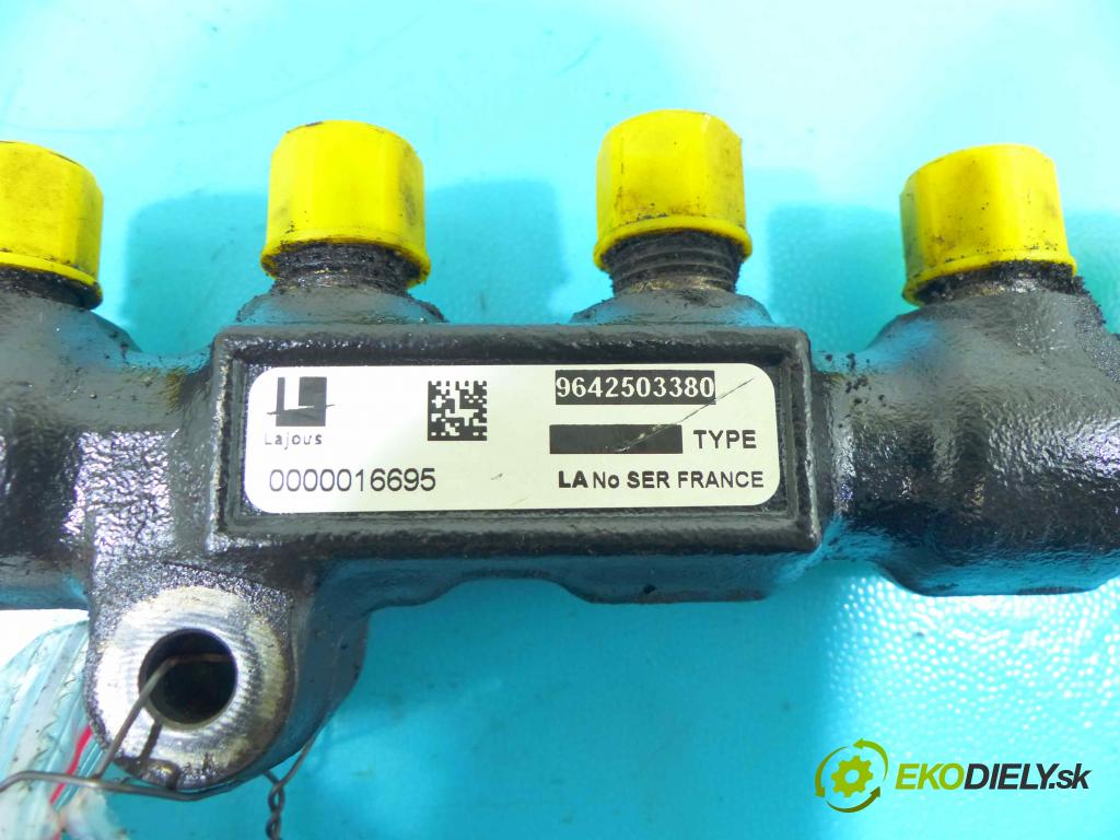 Ford Fiesta Mk6 2002-2008 1.4 tdci 68 HP manual 50 kW 1399 cm3 5- lišta vstrekovacia 9647289180 (Vstrekovacie lišty)