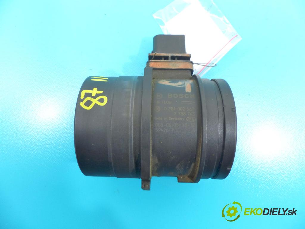 Bmw 1 E87 2004-2011 2.0d 143 HP manual 105 kW 1995 cm3 5- průtokoměr: 0281002567 (Váhy vzduchu)