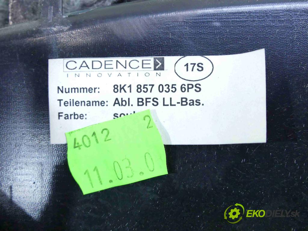 Audi A4 B8 2007-2015 2.0 tdi 143 HP manual 105 kW 1968 cm3 4- kastlík 8K1857035