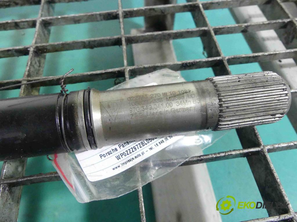 Porsche Panamera I 970 2009-2016 4.8 V8 400KM: automatic 294 kW 4806 cm3 5- Hřídel: motorovy 97034904100 (Kardaňové hriadele)