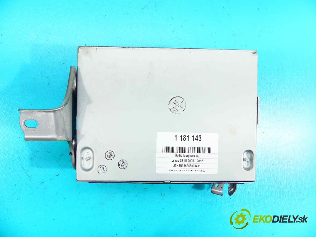 Lexus GS III 2005-2012 4.3 V8 283KM automatic 208 kW 4293 cm3 4- Navigácia: 86421-30040 (GPS navigácie)