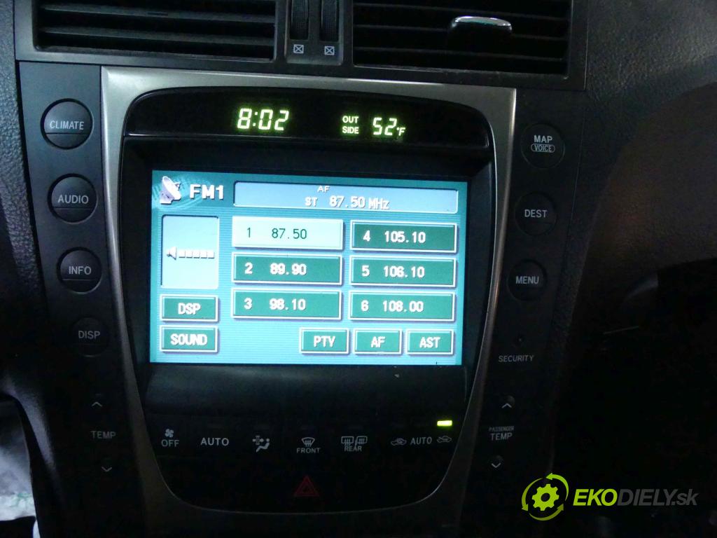 Lexus GS III 2005-2012 4.3 V8 283KM automatic 208 kW 4293 cm3 4- Radio továreň: 86120-30D10-C0