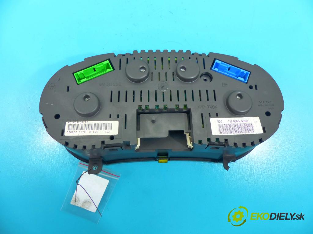 Seat Leon I 1999-2005 1.9 tdi 150 hp manual 110 kW 1896 cm3 5- Přístrojová deska W01M0920822E (Přístrojové desky, displeje)