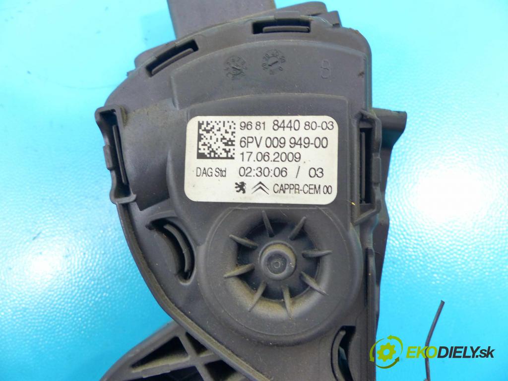 Citroen C3 2002-2009 1.4 hdi 68 HP manual 50 kW 1398 cm3 5- pedále 9681844080 (Pedále)