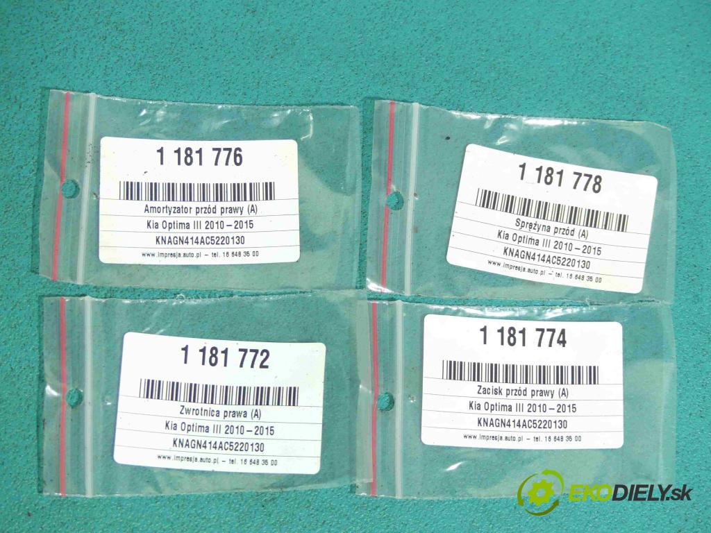 Kia Optima III 2010-2015 1.7 crdi 136 HP manual 100 kW 1685 cm3 4- náboj pravé  (Náboje)