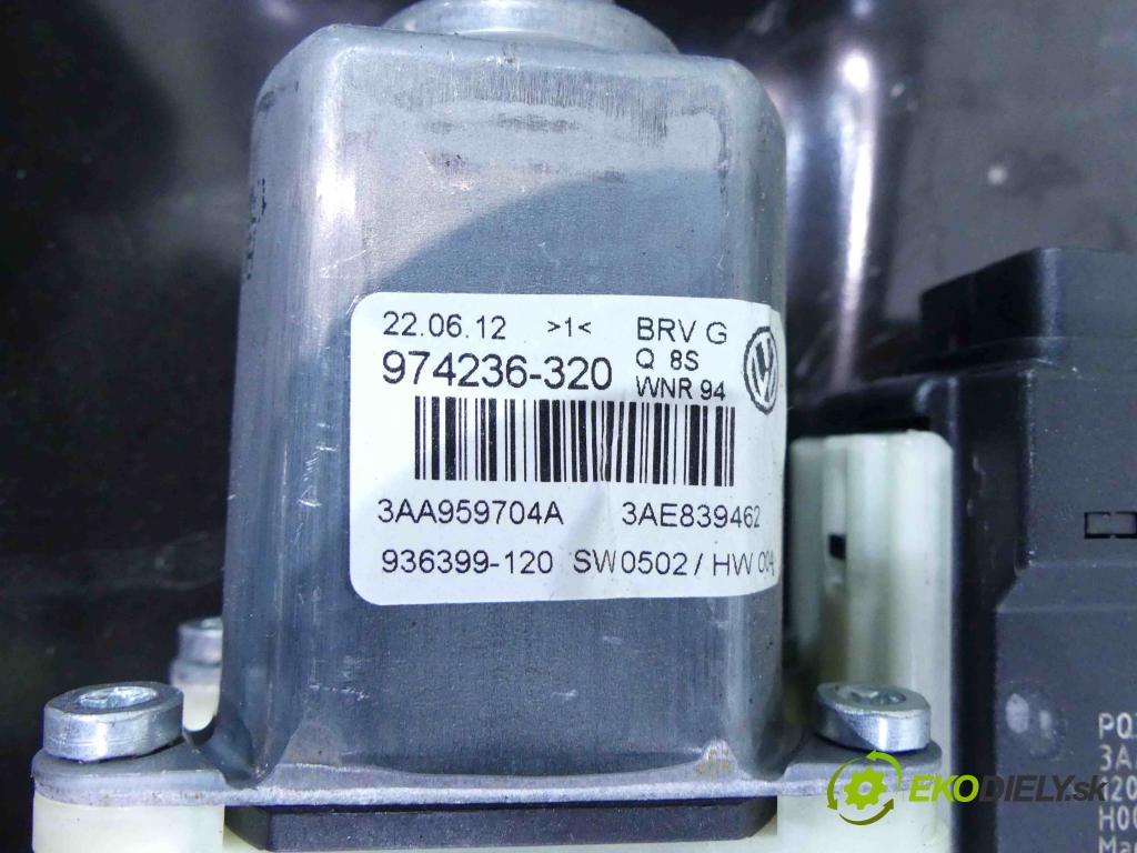 Vw Passat B7 2010-2014 2.0 tdi 140 hp manual 103 kW 1968 cm3 4- mechanismus stahování zadní pravý 1226111162