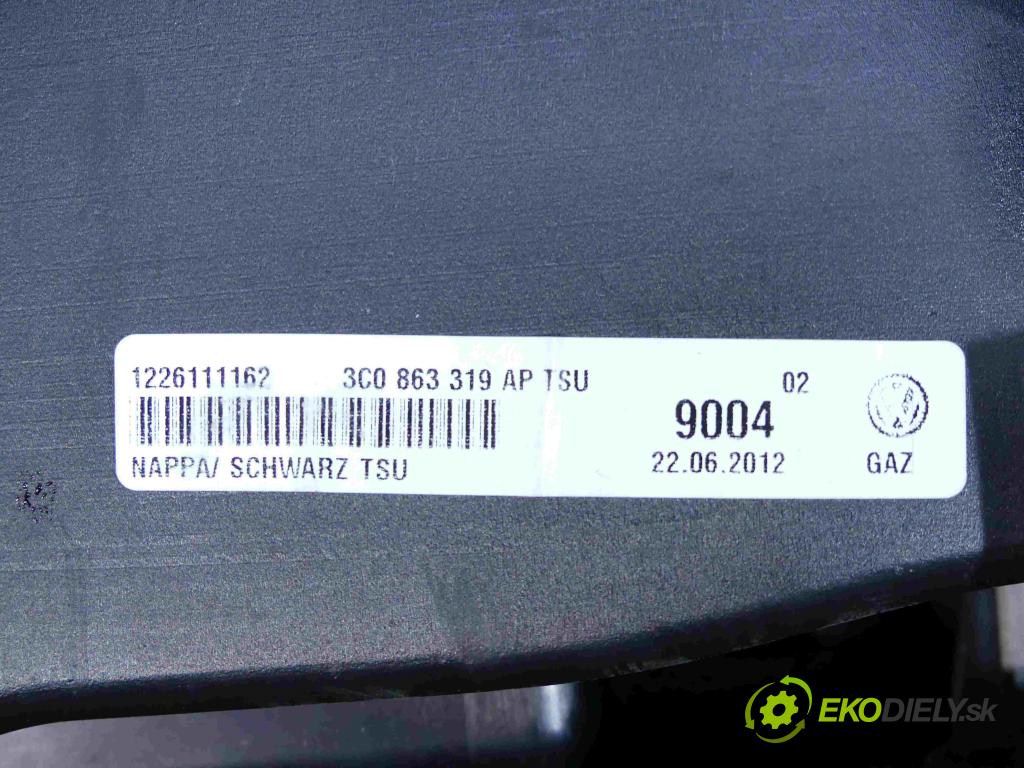 Vw Passat B7 2010-2014 2.0 tdi 140 HP manual 103 kW 1968 cm3 4- operadlo 3C0863319AP (Lakťové opierky)