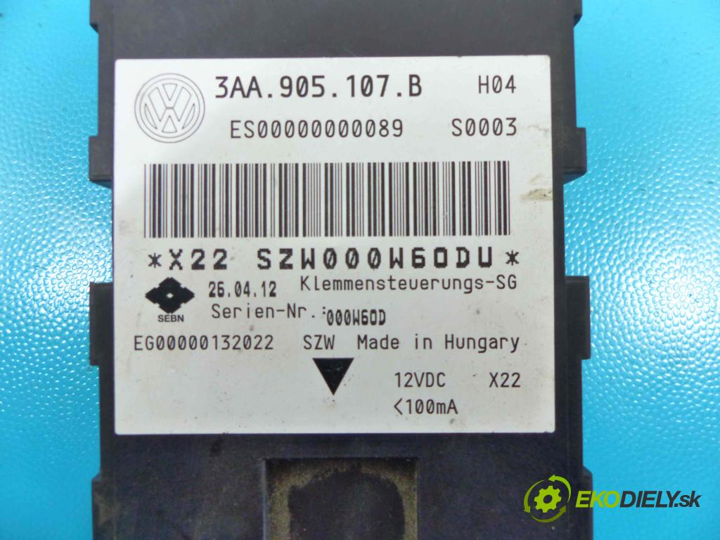 Vw Passat B7 2010-2014 2.0 tdi 140 HP manual 103 kW 1968 cm3 4- modul riadiaca jednotka 3AA905107B (Ostatné)