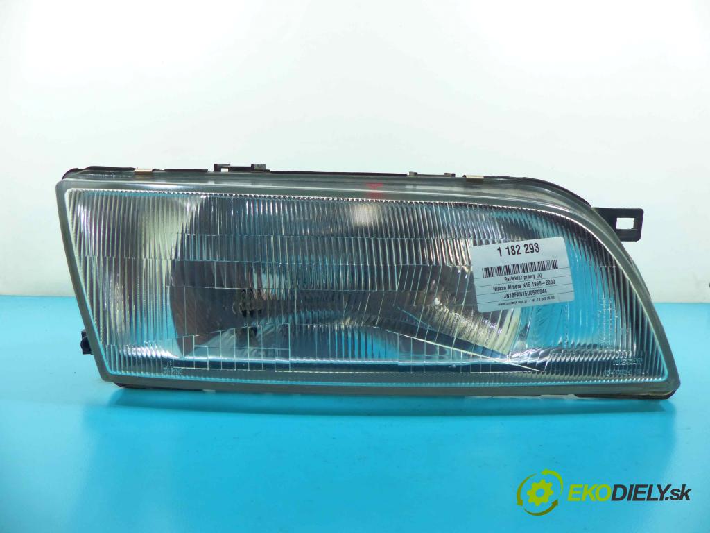 Nissan Almera N15 1995-2000 2.0d 75 HP manual 55 kW 1974 cm3 4- Reflektor: pravý  (Pravé)