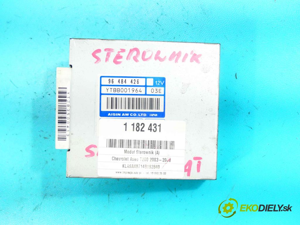 Chevrolet Aveo T200 2003-2008 1.4 16v 94 HP automatic 69 kW 1399 cm3 5- modul riadiaca jednotka 96484426 (Ostatné)