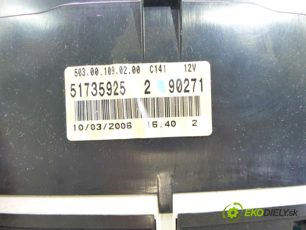 Fiat Croma II 2005-2010 1.8 16v 140 HP manual 103 kW 1796 cm3 5- prístrojovka/ budíky 51735925 (Prístrojové dosky, displeje)