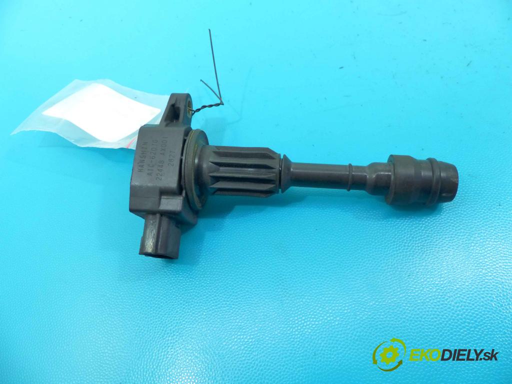 Nissan Micra K12 2003-2010 1.2 16v 65 HP manual 48 kW 1240 cm3 3- cievka zapaľovacia 22448-AX001 (Zapaľovacie cievky, moduly)