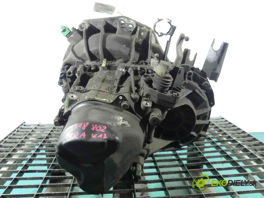 Nissan Micra K12 2003-2010 1.2 16v 65 HP manual 48 kW 1240 cm3 3- prevodovka stupeň,rýchlosť manual JH3103