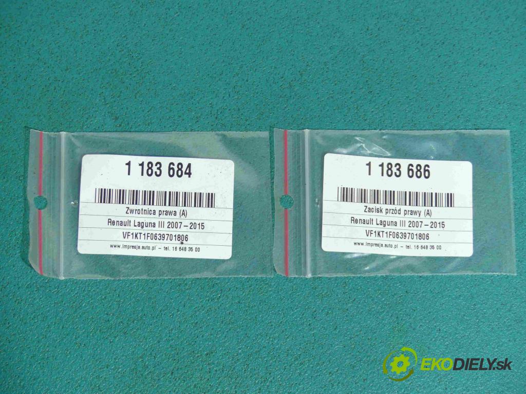 Renault Laguna III 2007-2015 2.0 16v 140 HP manual 103 kW 1997 cm3 5- náboj pravé  (Náboje)