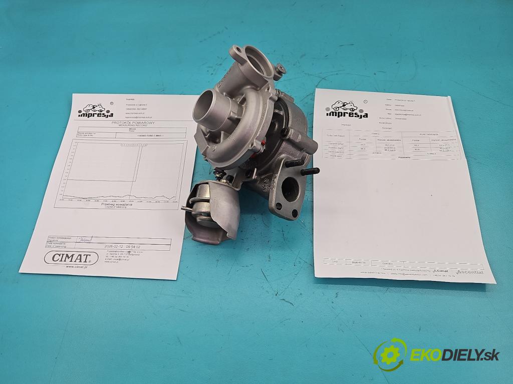 Ford C-Max I 2003-2010 1.6 tdci 109 HP manual 80 kW 1560 cm3 5- turbodúchadlo, turbo repasovaná 753420-5