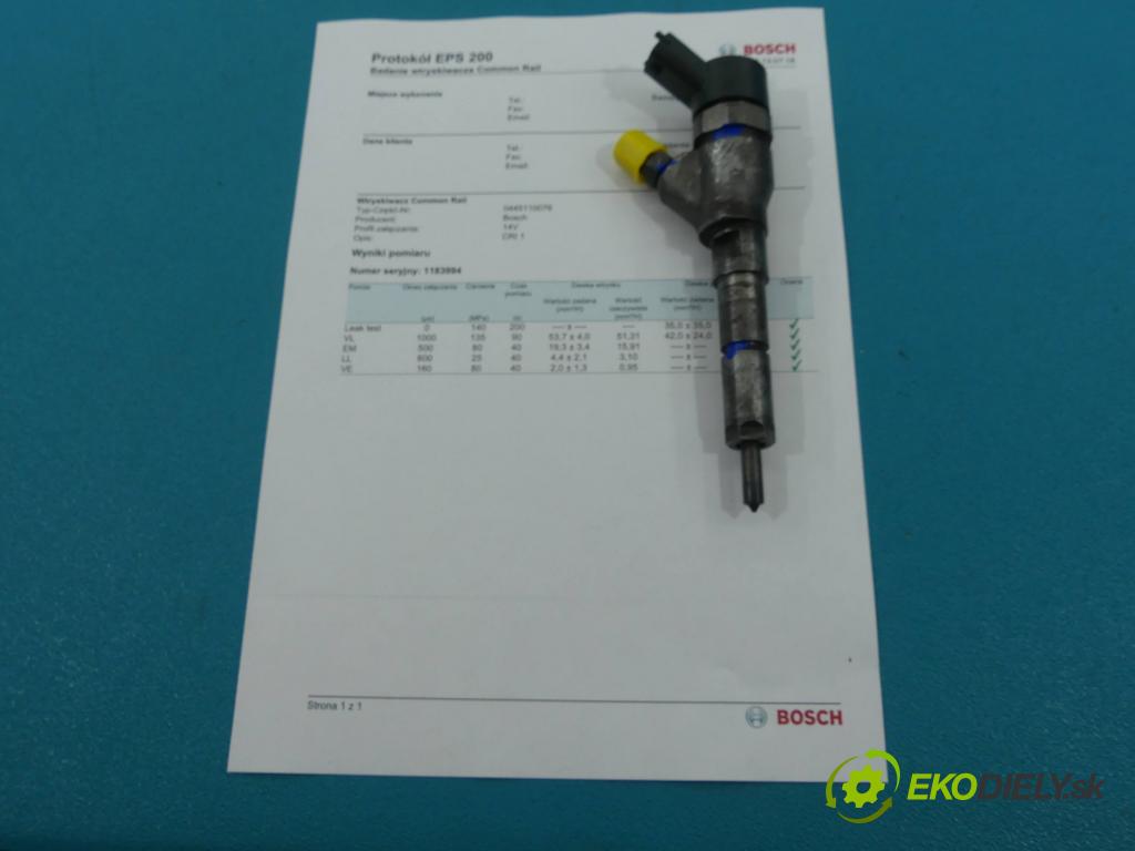 Peugeot 307 2.0 hdi 90 HP manual 66 kW 1997 cm3 5- vstrek 0445110076 (Vstrekovače)