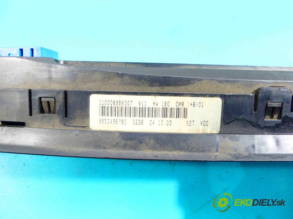 Citroen Xsara Picasso 2.0 hdi 90 HP manual 66 kW 1997 cm3 5- prístrojovka/ budíky 9652496780 (Prístrojové dosky, displeje)