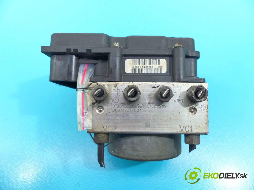 Fiat Linea 1.4 T 120 HP manual 88 kW 1368 cm3 4- čerpadlo abs 0265800663 (Pumpy ABS)
