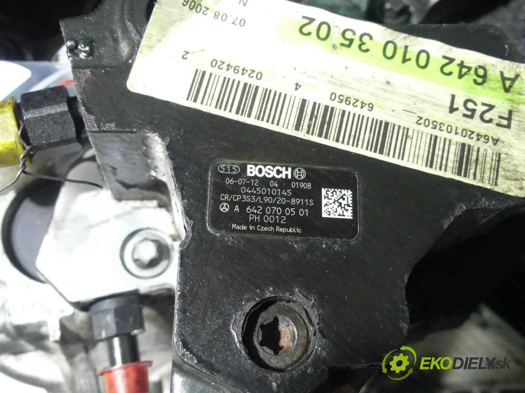 Mercedes R W251 2005-2013 3.0 CDI 224hp automatic 165 kW 2987 cm3 5- čerpadlo vstrekovacia 0445010145 (Vstrekovacie čerpadlá)