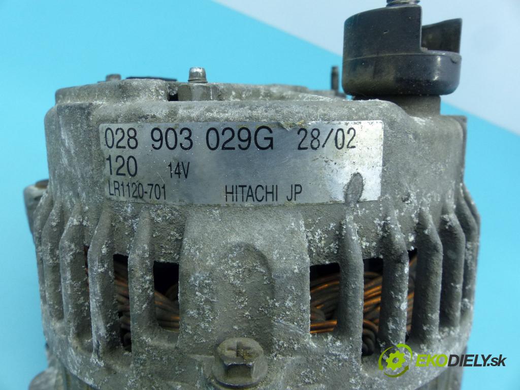 Vw Bora 1.9 tdi 101 hp manual 74 kW 1896 cm3 5- Alternator 028903029G (Alternátory)