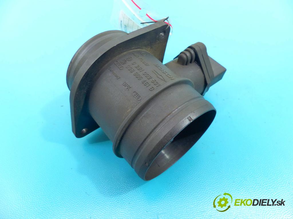 Vw Bora 1.9 tdi 101 HP manual 74 kW 1896 cm3 5- průtokoměr: 0281002531 (Váhy vzduchu)