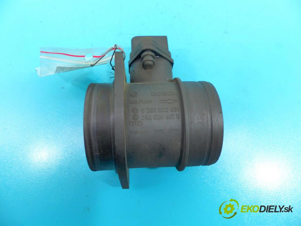 Vw Bora 1.9 tdi 101 HP manual 74 kW 1896 cm3 5- průtokoměr: 0281002531 (Váhy vzduchu)