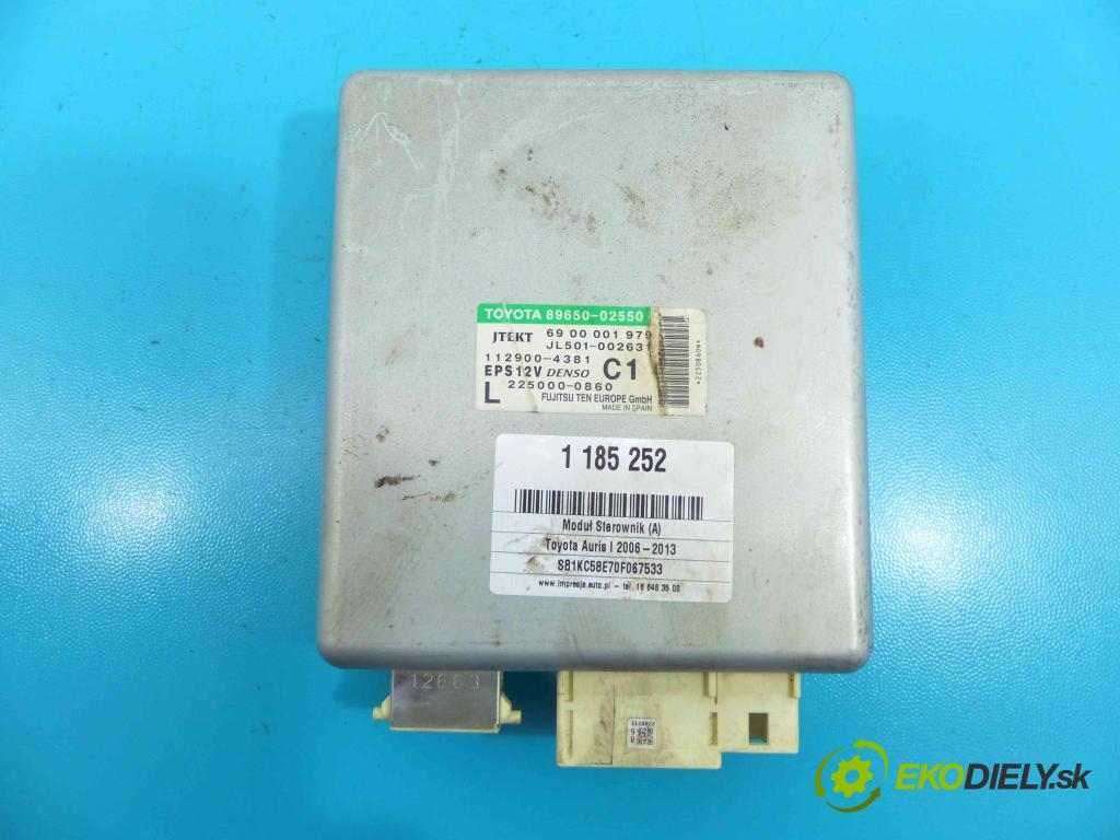 Toyota Auris I 2006-2013 1.4 D4D 90 HP manual 66 kW 1364 cm3 5- modul riadiaca jednotka 89650-02550 (Ostatné)