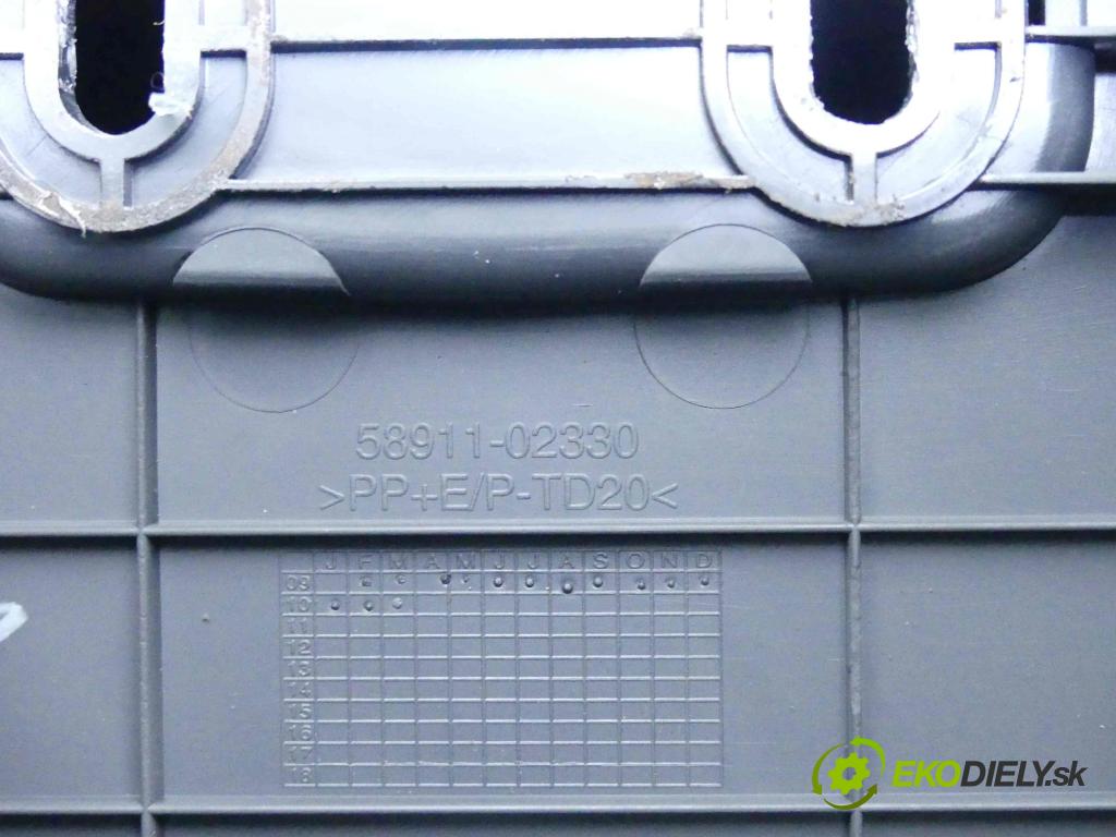 Toyota Auris I 2006-2013 1.4 D4D 90 HP manual 66 kW 1364 cm3 5- operadlo 58911-02330 (Lakťové opierky)
