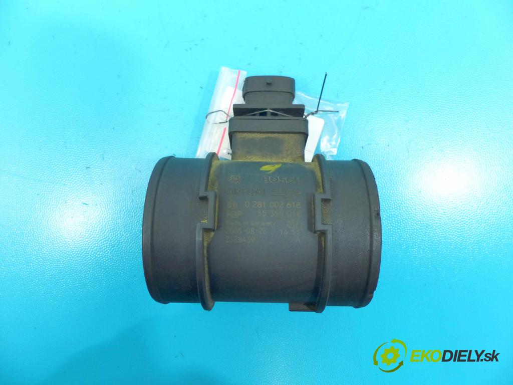 Fiat Croma II 2005-2010 1.9 jtd 120 HP manual 88 kW 1910 cm3 5- průtokoměr: 0281002618 (Váhy vzduchu)