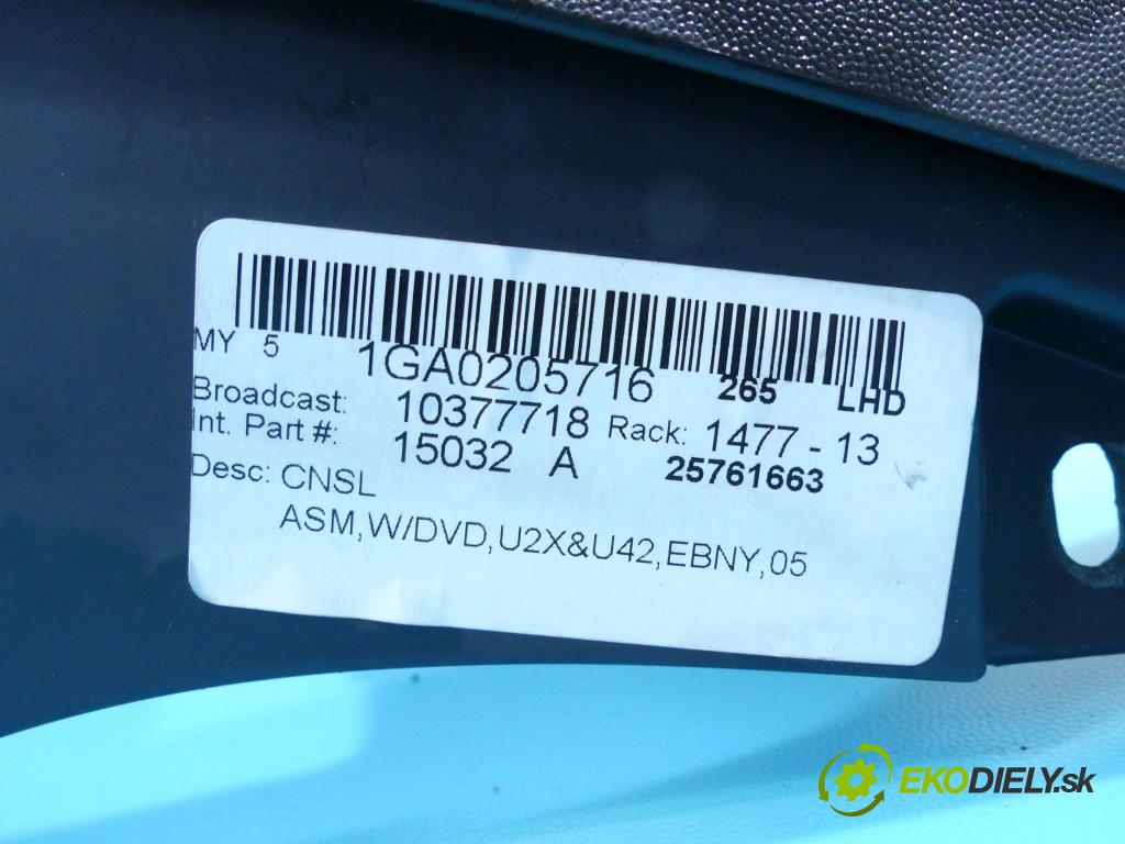 Cadillac SRX 2003-2009 3.6 V6 258 hp automatic 190 kW 3564 cm3 5- loketní opěrka 1GA0205716 (Loketní opěrky)