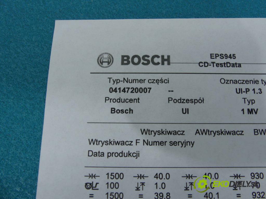 Audi A4 B5 1994-2001 1.9 tdi 116 HP manual 85 kW 1896 cm3 5- vstrekovacie čerpadlo 0414720007 (Vstrekovače)