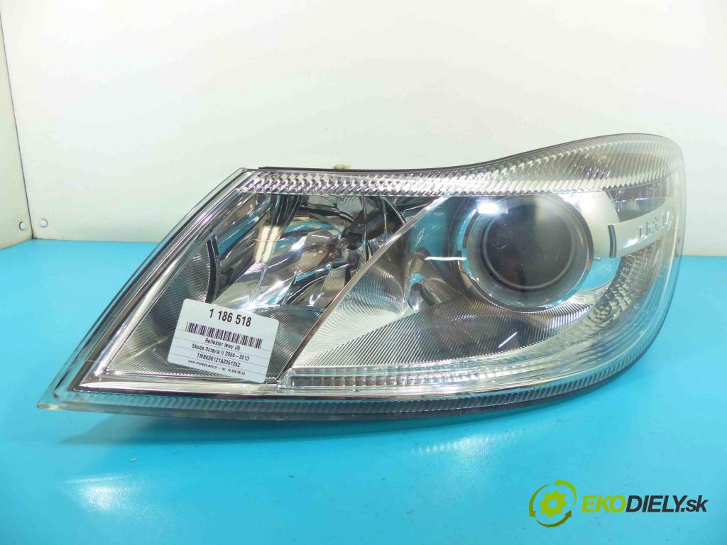 Skoda Octavia II 2004-2013 1.9 tdi 105 HP manual 77 kW 1900 cm3 5- Reflektor: ľavý 1Z1941017S (Ostatné)