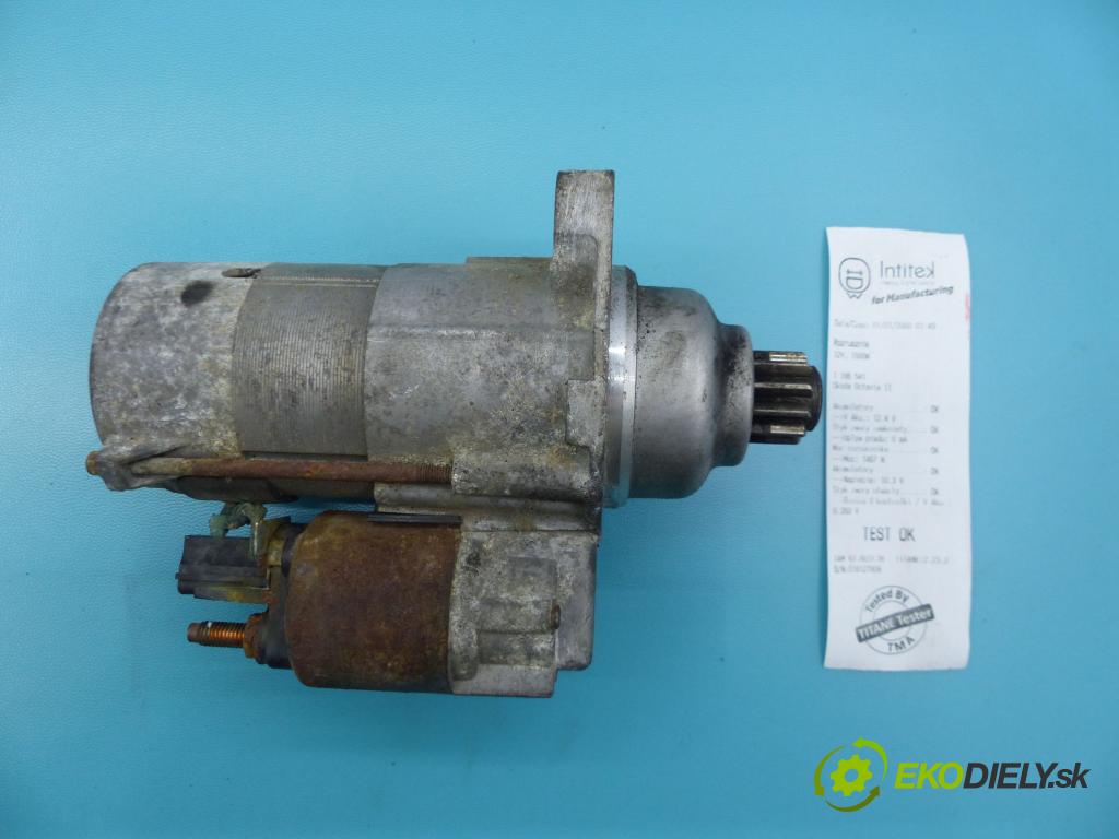 Skoda Octavia II 2004-2013 1.9 tdi 105 HP manual 77 kW 1900 cm3 5- štartér 02M911023N (Štartéry)