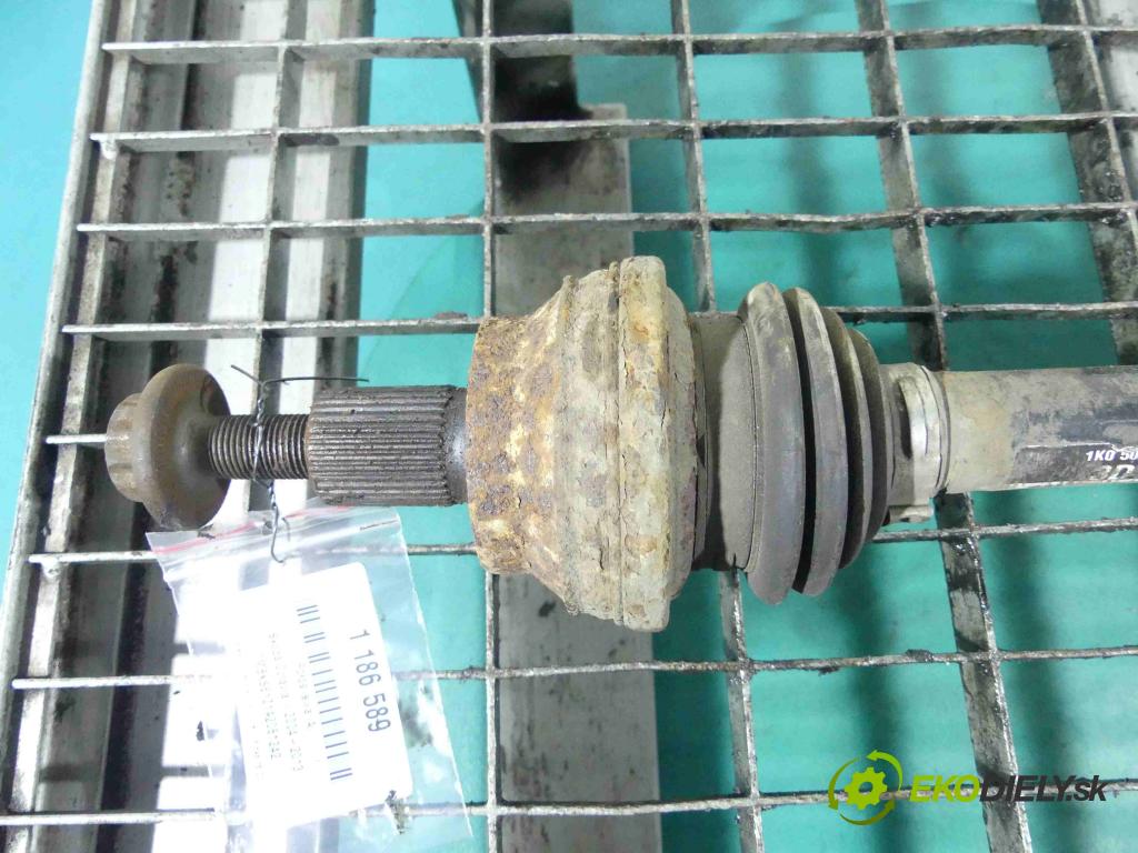 Skoda Octavia II 2004-2013 1.9 tdi 105 HP manual 77 kW 1900 cm3 5- poloos ľavé 1K0501203D (Poloosy)