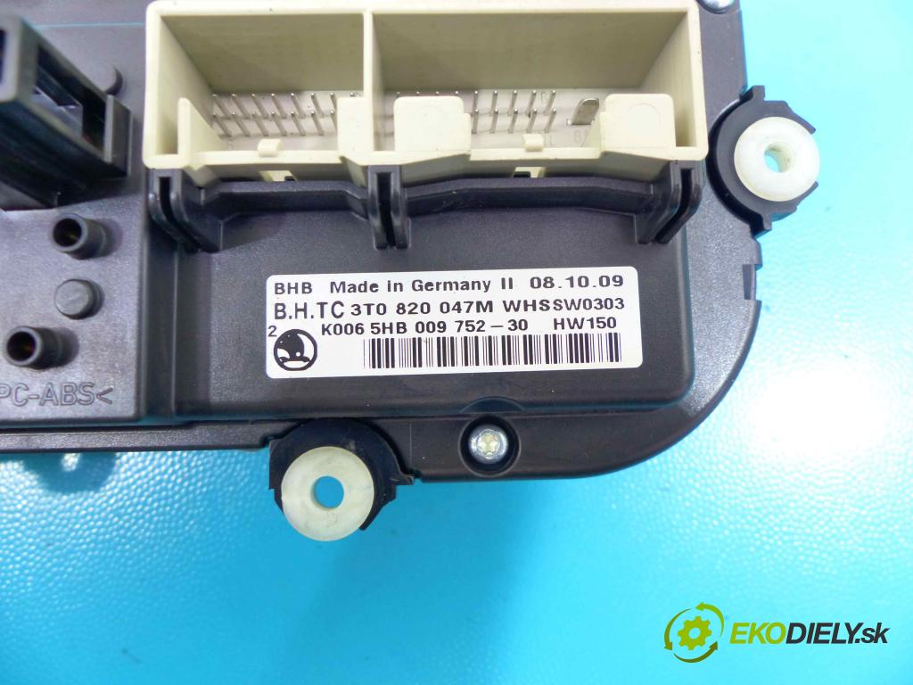 Skoda Octavia II 2004-2013 1.9 tdi 105 HP manual 77 kW 1900 cm3 5- panel kúrenia 3T0820047M