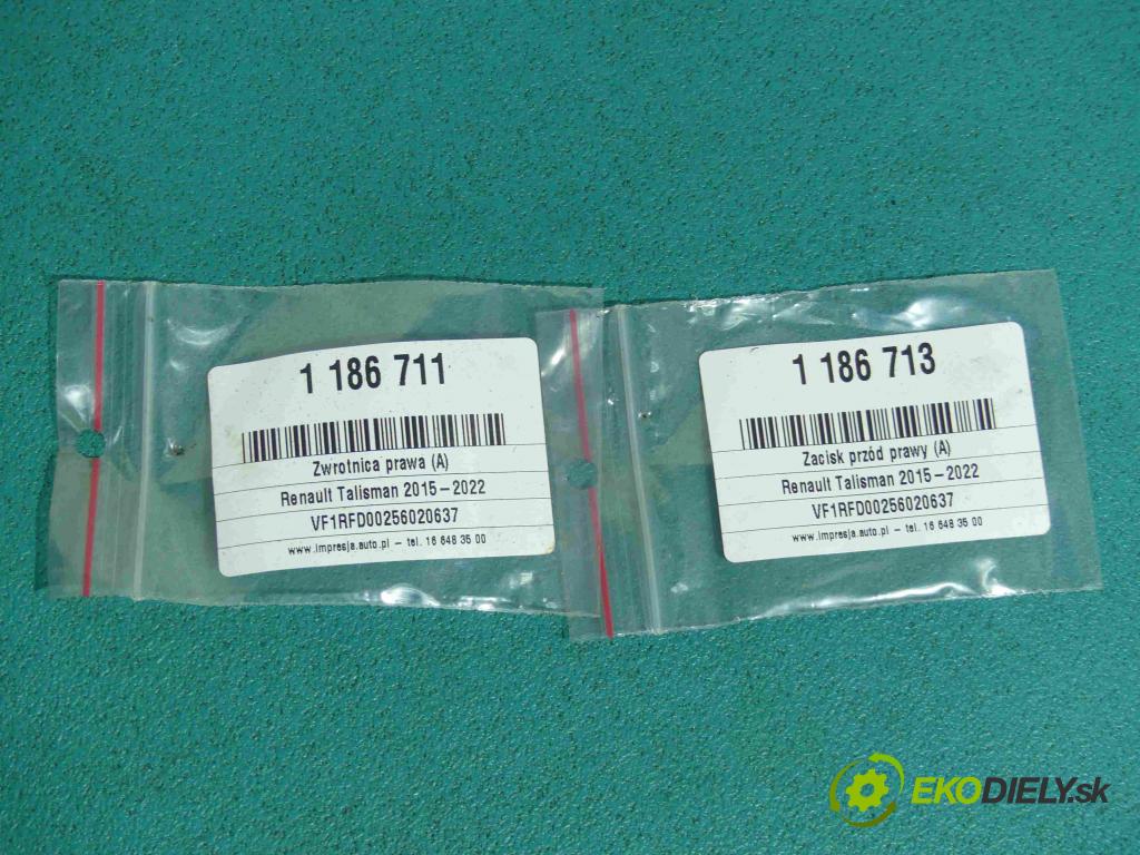 Renault Talisman 2015-2022 1.6 dci 131 HP automatic 96 kW 1598 cm3 4- náboj pravé  (Náboje)