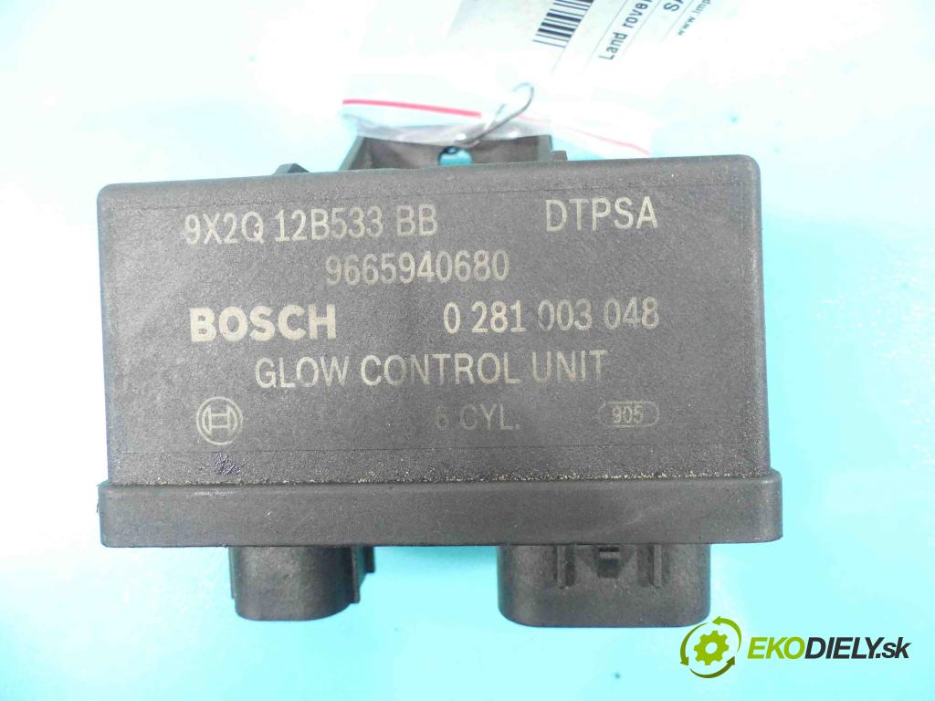 Land rover Range Rover sport I L320 3.0 D V6 245KM automatic 180 kW 2993 cm3 5- Relé: 9665940680 (Relé)